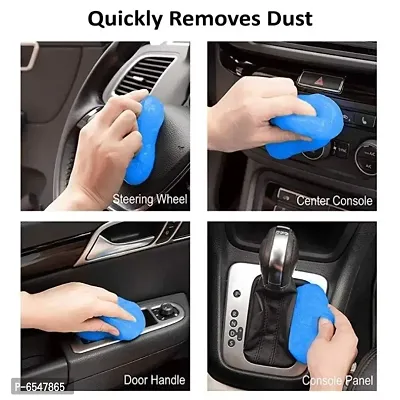 Pack of 1 Multipurpose Cleaning Slime Car Ac Vent Interior Dashboard Dust Dirt Cleaning Cleaner Slime Gel for Office Car Keyboard Laptop PC Electronic Gadgets Vehicle Interior Cleaner Slime-thumb4