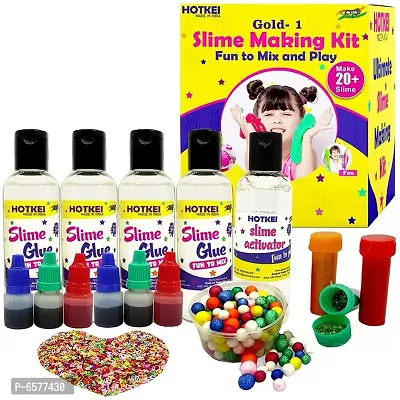 HOTKEI (12 Slime Kit) DIY Glitter Slime Gel Set Clay Putty Toy Kit for  Girls Boys Kids - (12 Slime Kit) DIY Glitter Slime Gel Set Clay Putty Toy  Kit for Girls