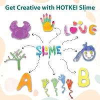 HOTKEI (3 Clear Slime kit) DIY Transparent Scented Slimy Slime Gel Jelly Set Kit Air Dry Magical Crystal Clay Putty Toy Kit for Girls Boys Kids Slime with Glitter| Charms | Star | Beads Set-thumb4