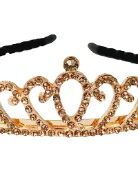 The Cutians Queen Crown Hairband- (Golden  Black )-thumb3