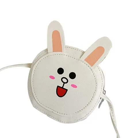 The Cutians Bunny Cartoon Sling Bag For Kids/Girls/Women/Teens (Small Size Purse) - Cross Boy Shoulder bags for Girls - Best Gift For Birthday/Return Gift