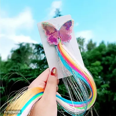 The Cutians Multi-Color Butterfly Colourful Long Tail Hair Pin-thumb0