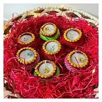 Divine Sense Handmade Decorative Diyas for Diwali Decoration | Set of 12-thumb2