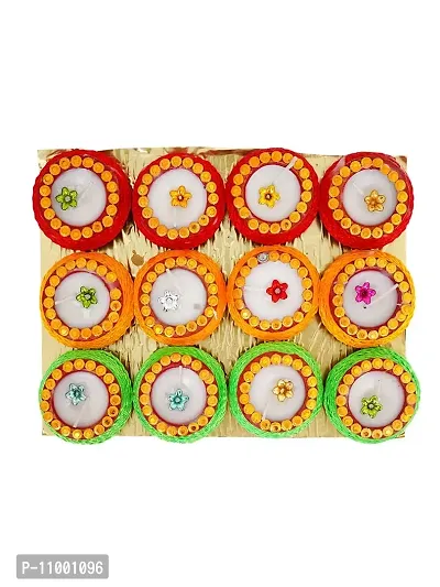 Divine Sense Handmade Decorative Diyas for Diwali Decoration | Set of 12-thumb5