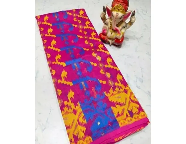 New In Chanderi Silk Saree with Blouse piece 