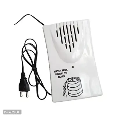 Water Tank Overflow Alarm Siren with Voice Sound, Wired Sensor Security System Water Alarm Bell, WHITE (WATER BELL) LKC-thumb0
