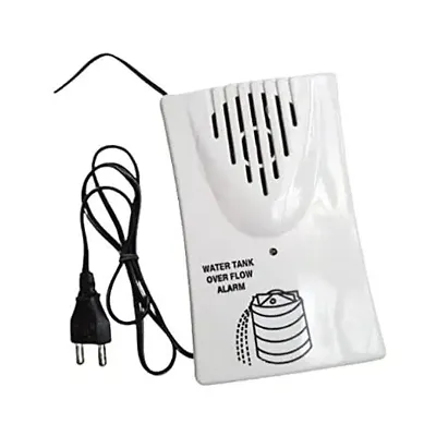 Water Tank Overflow Alarm Siren with Voice Sound, Wired Sensor Security System Water Alarm Bell, WHITE (WATER BELL) LKC