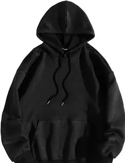 Fleece Solid Hoodie For Women