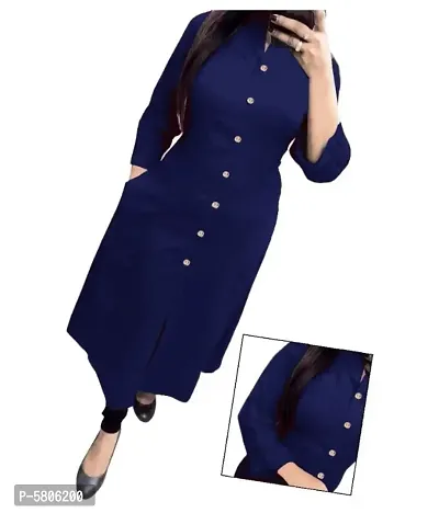 Women's Cotton Kurti With Show Button