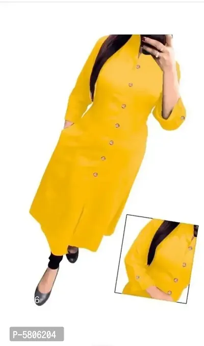 Women's Cotton Kurti With Show Button