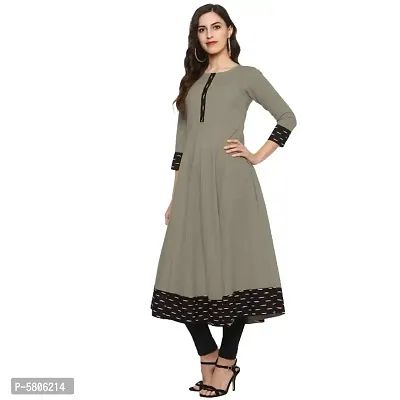 Women's Cotton Printed Anarkali Kurti-thumb3