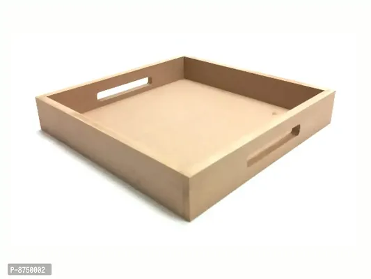 New Wooden Serving Tray - 12 * 12 Inch