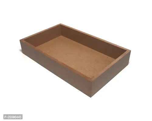 DEVESHA Wooden MDF  Serving Tray (Unfinished and Without Handle) - 10 times; 6 times; 1.5 Inch-thumb3