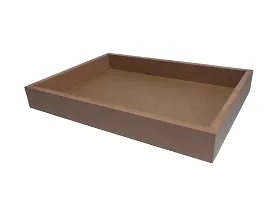 DEVESHA Wooden MDF Tray (Without Handle and Unfinished) - 14 times; 10 times; 1.5 Inch-thumb1