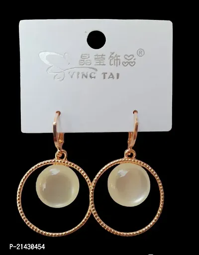 Elegant Metal Earrings For Women-thumb0