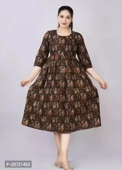 Classic Viscose Rayon Printed Kurti for Women-thumb0