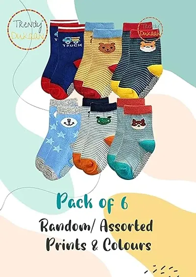 Stylish Comfortable Blend Socks For Kids Pack Of