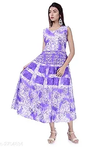 E-WISH BOX Women's Fit And Flare Knee Long Dress Combo (Maxi Dress For Women84_Multicolour_2XL)-thumb1