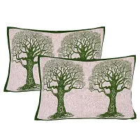 Comfortable Cotton Printed King Bedsheet with 2 Pillow Covers-thumb2