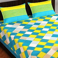 Pure 100% Jaiuri Cotton Double Size Bed Sheet Bandej and Chunri Print with 2 Pillow Cover 144 TC Bandej and Chunri Print A121-thumb1