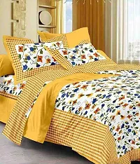 E-WISH BOX 100 % Cotton Jaipuri Rajasthani Traditional King Size 2 Double Bedsheet Combo with 4 Pillow Cover - Double , Multi41-thumb1