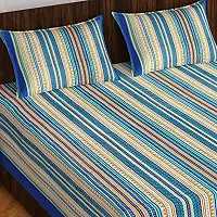 Pure 100% Jaiuri Cotton Double Size Bed Sheet Bandej and Chunri Print with 2 Pillow Cover 144 TC Bandej and Chunri Print A112-thumb1