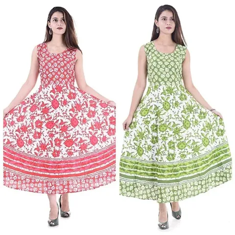 Women's Stylish Jaipuri Cotton Kurta Combo