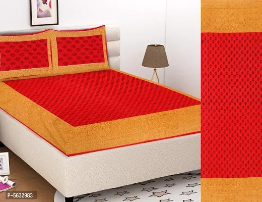 Jaipuri Cotton Bedsheet With 2 Pillow Cover