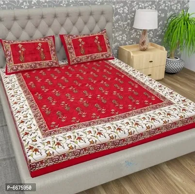 Trendy Cotton Bedsheet with pillow cover