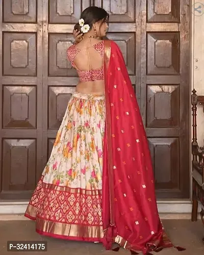 Stunning Flower Dola Silk Lehenga Choli-thumb2