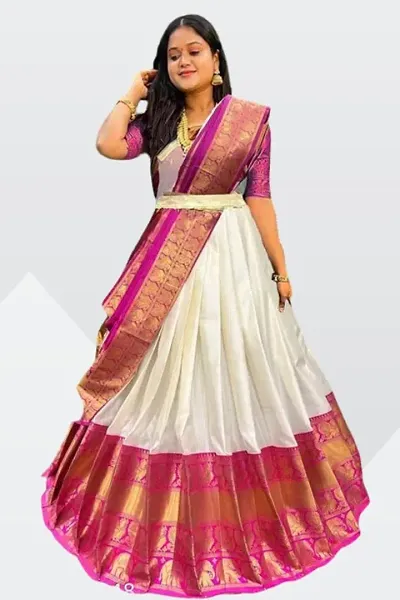 Women Jacquard Lehenga Choli