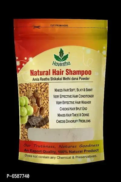 Havintha Hair Shampoo with Amla, Reetha, Shikakai and Methi dana - 227 grams-thumb0