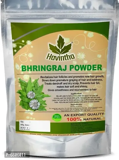Havintha Bhringraj Powder For Hair Growth Split Ends Nourishment - 227 grams-thumb0