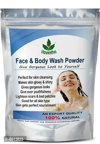 Havintha Natural Face and Body Wash Powder for All Skin Types - 227 gm-thumb0