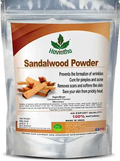Havintha Pure and Natural Sandal Wood Powder for Skin Care, Face Pack &ndash; 100 gm