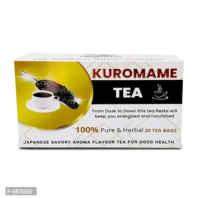 Havintha Natural Kuromame Tea - 20 Tea Bags | Black Soybean Tea | Good Source of Antioxidant-thumb0