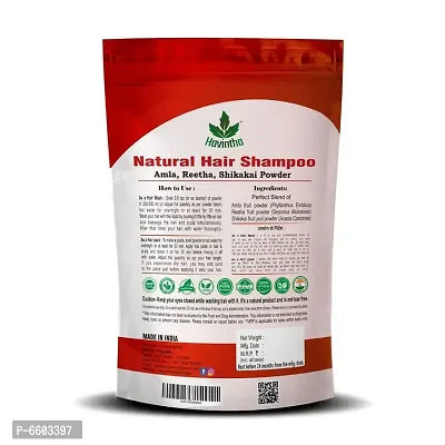 Havintha Natural Hair Shampoo with Amla, Reetha and Shikakai Powder - 227 grams-thumb2