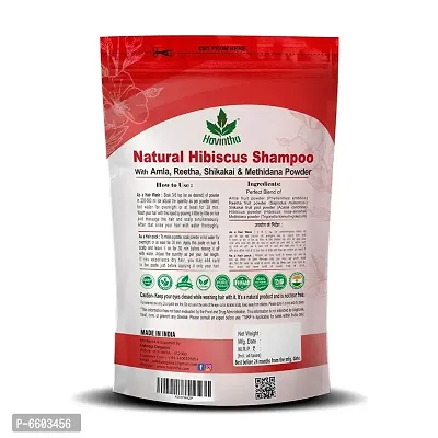 Havintha Natural Amla Reetha Shikakai Methidana And Hibiscus Powder Shampoo for Hair ndash; 227 grams-thumb2