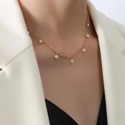 Attractive Ever-Stylish Color Plated Necklace For Women Girls