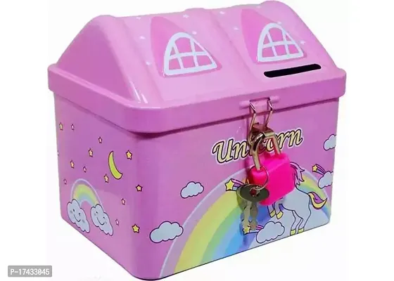 Sturdy Unicorn Cute Coin Bank Money Bank For Kids Multicolor Coin Bank-thumb0