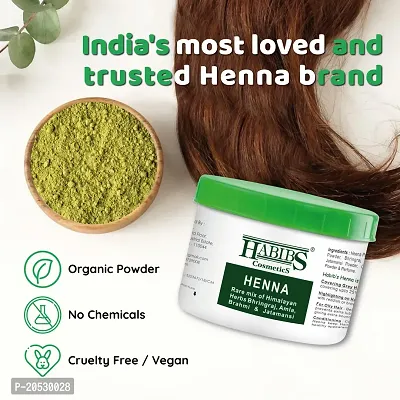 Habibs Natural Henna Mehndi Powder Enriched with Bhringraj, Amla, Brahmi,Jatamansi For Natural Hair Coloring 200Gm Pack of 1-thumb4