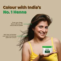 Habibs Natural Henna Mehndi Powder Enriched with Bhringraj, Amla, Brahmi,Jatamansi For Natural Hair Coloring 200Gm Pack of 1-thumb2