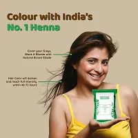 Habibs Natural Henna Mehndi Powder Enriched with Bhringraj, Amla, Brahmi,Jatamansi For Natural Hair Coloring 100Gm Pack of 2-thumb3