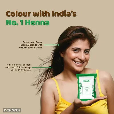 Habibs Natural Henna Mehndi Powder Enriched with Bhringraj, Amla, Brahmi,Jatamansi For Natural Hair Coloring 100Gm Pack of 2-thumb4
