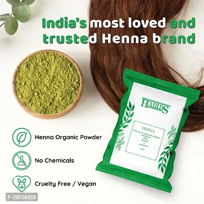 Habibs Natural Henna Mehndi Powder Enriched with Bhringraj, Amla, Brahmi,Jatamansi For Natural Hair Coloring 100Gm Pack of 2-thumb5