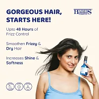 Habibs Hair Serum For Smooth Anti-Frizz Hair Serum high-Gloss, silky-Smooth Finish enriched with Aloe Vera  sunflower Oil 100ML-thumb3