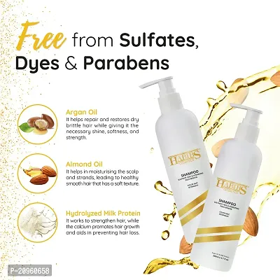 Sulphate free  Hydrating Post- Keratin Shampoo with Milk Protein, Argan  Almond Oil for deep repairs the hair-thumb2