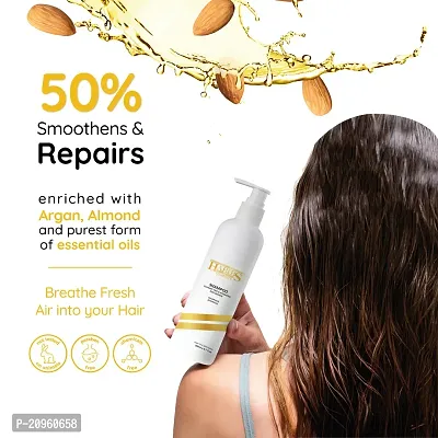 Sulphate free  Hydrating Post- Keratin Shampoo with Milk Protein, Argan  Almond Oil for deep repairs the hair-thumb3