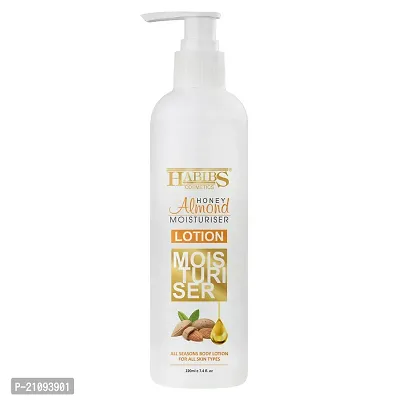 Habibs Body Lotion with Honey and Almond oil for Extra Hydrating Body Lotion for Dry Skin,Non-Greasy and Fragrance-Free Lotion All Skin Types 220-thumb0