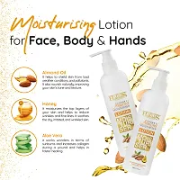 Habibs Body Lotion with Honey and Almond oil for Extra Hydrating Body Lotion for Dry Skin,Non-Greasy and Fragrance-Free Lotion All Skin Types 220-thumb3